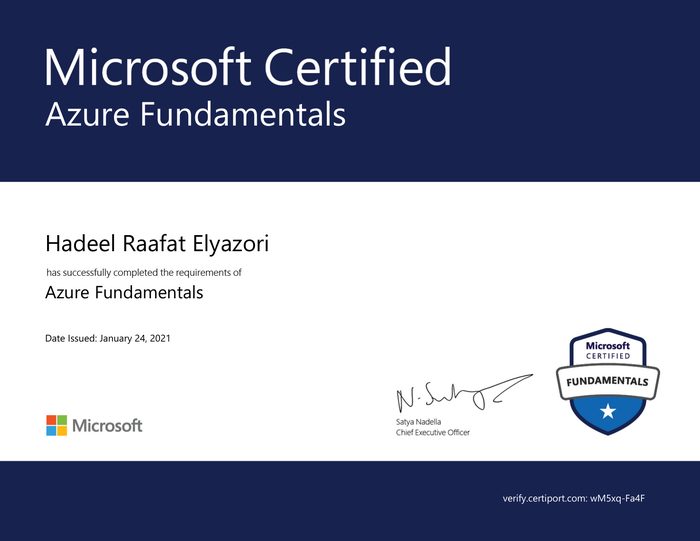 Microsoft Certified: Azure Fundamentals